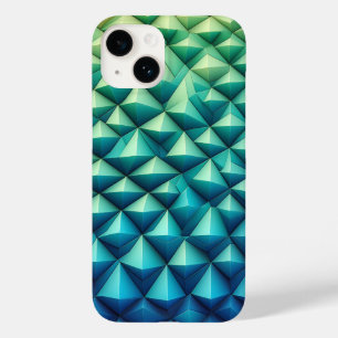 Capa de telefone com pirâmide geométrica 3D modern