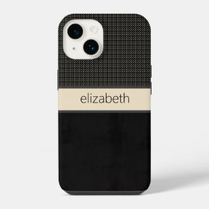 Capa de telefone com pontos pretos personalizados