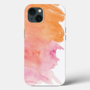 Capa de telefone com respingo de tinta em aquarela