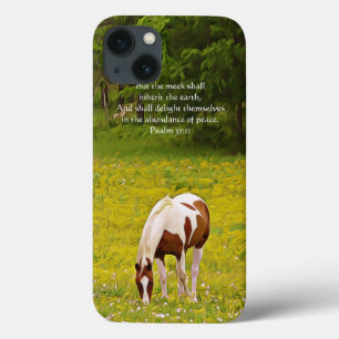 Capa de telefone com versículo da Bíblia do Cavalo