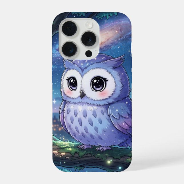 Capa de Telefone Coruja Noturna Estrelada (Verso)
