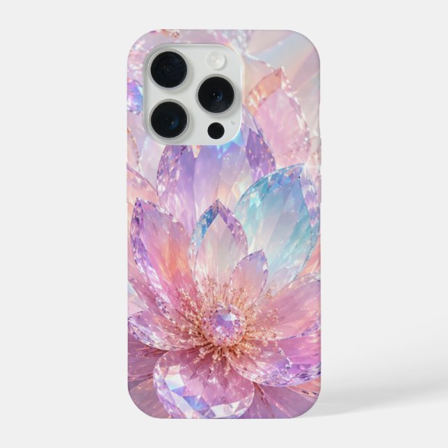 Capa de Telefone Crystal Lotus Pastel (Verso)
