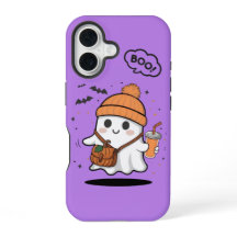 Capa de Telefone Cute Boo Ghost Girly para iPhone 