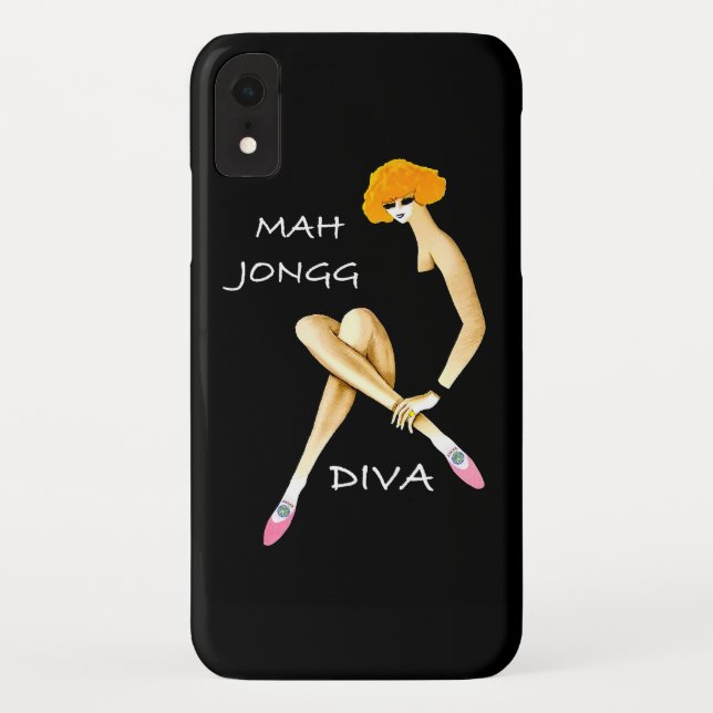 Capa de telefone da diva do Mah Jongg (Verso)