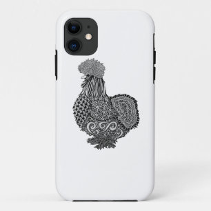 capa de telefone da galinha do silkie