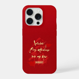 Capa de telefone da riqueza Feng Shui vermelha chi