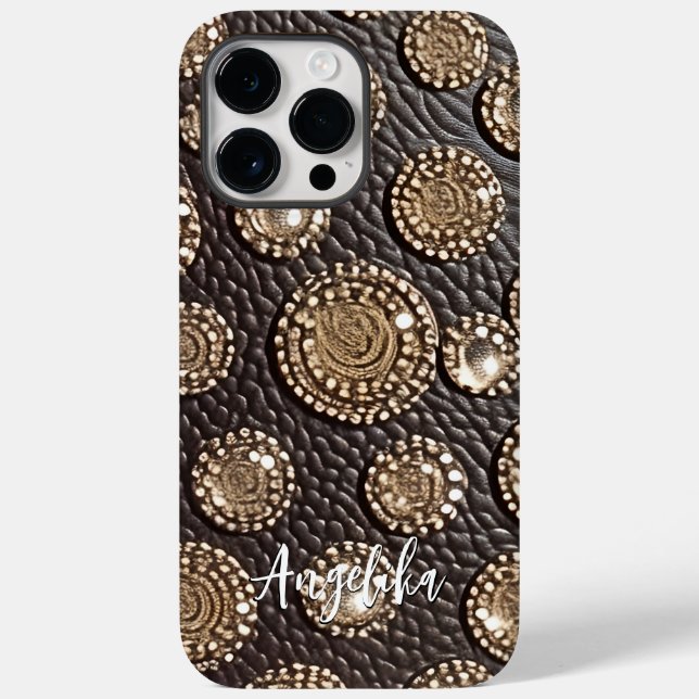 Capa de telefone de Abstrato de couro artificial m (Verso)