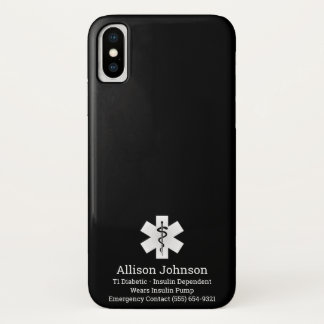 Capa de telefone de Alerta Médico Personalizado