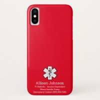 Capa de telefone de Alerta Médico Personalizado
