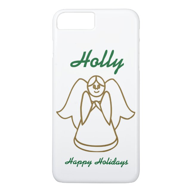 Capa de telefone de Anjo de Natal Personalizada (Verso)