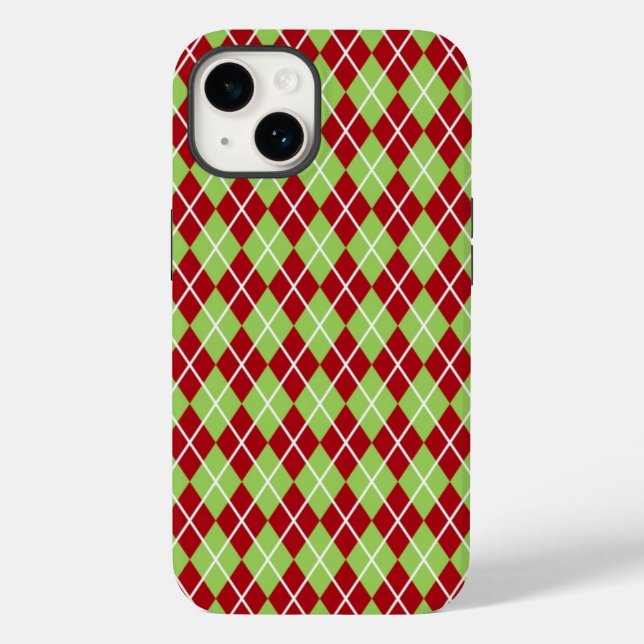 Capa de telefone de Argyles de Natal (Verso)