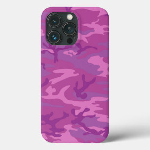 Capa de telefone de Arte de Camuflagem Rosa Púrpur