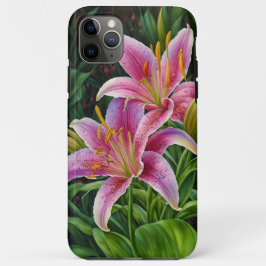 Capa de telefone de Arte do Jardim Flor Rosa