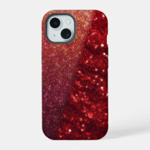 Capa de telefone de brilho vermelho moderno / iPho