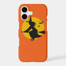 Capa de telefone de bruxa voadora de Halloween lar