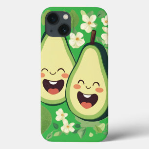 Capa de telefone de Casal Avocado Funny Kawaii F