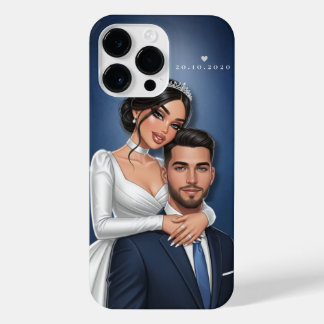 Capa de telefone de Casal de Casamento Personaliza
