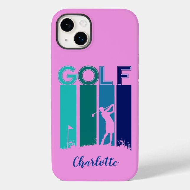 Capa de telefone de Célula de Golfer 14 iPhone ros (Verso)