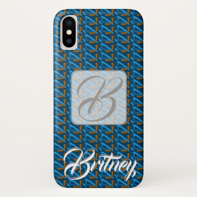 Capa de telefone de célula x Iphone projetada pers (Verso)