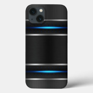 Capa de telefone de células de diamante Black Silv