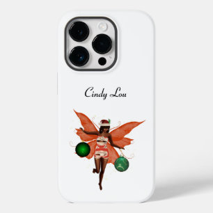 Capa de telefone de Células de Fada de Natal Afro-