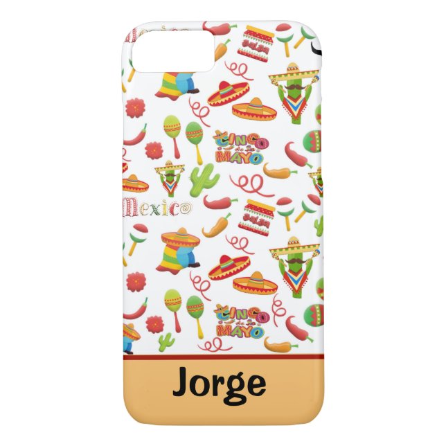 Capa de telefone de Cinco de Mayo personalizada (Verso)