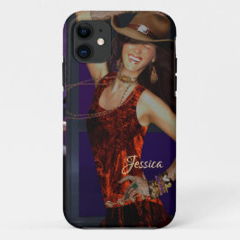Capa de telefone de Cowgirl Rindo