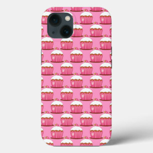 Capa de telefone de Cupcakes rosa