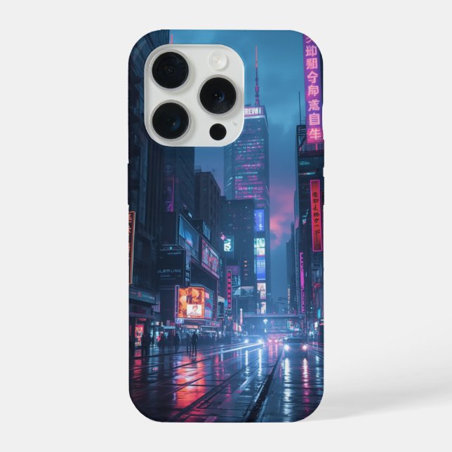 Capa de telefone de Cyberpunk Neon City (Verso)