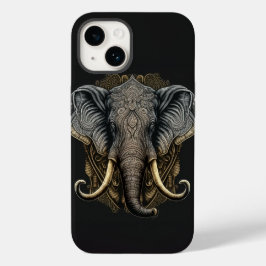 Capa de telefone de Elefante com Aquarela Mística
