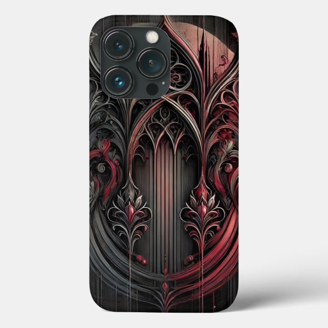 Capa de telefone de Elegância Gótica (Verso)