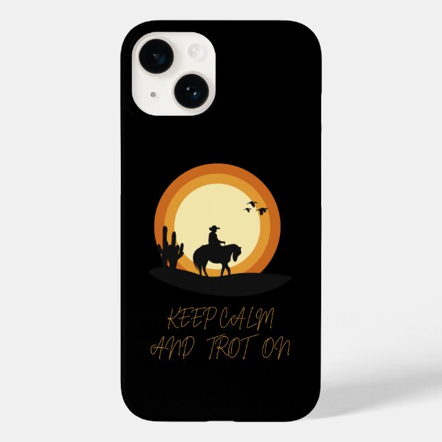 Capa de telefone de equitação incrível (Verso)