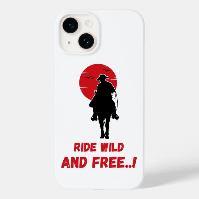 Capa de telefone de equitação incrível (Verso)