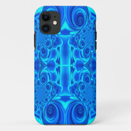 Capa de telefone de espiral vibrante azul