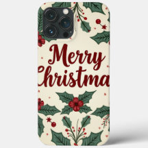 Capa de telefone de Estilo de Vintage de Natal