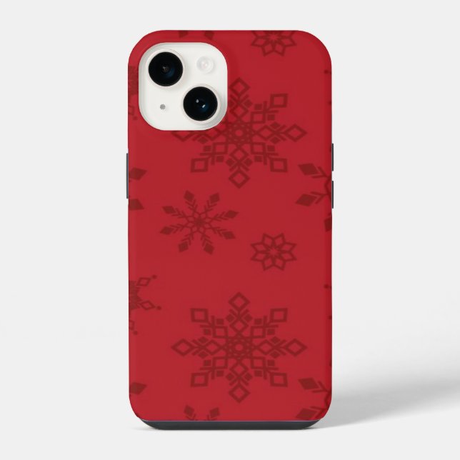 Capa de telefone de flocos de neve (Verso)