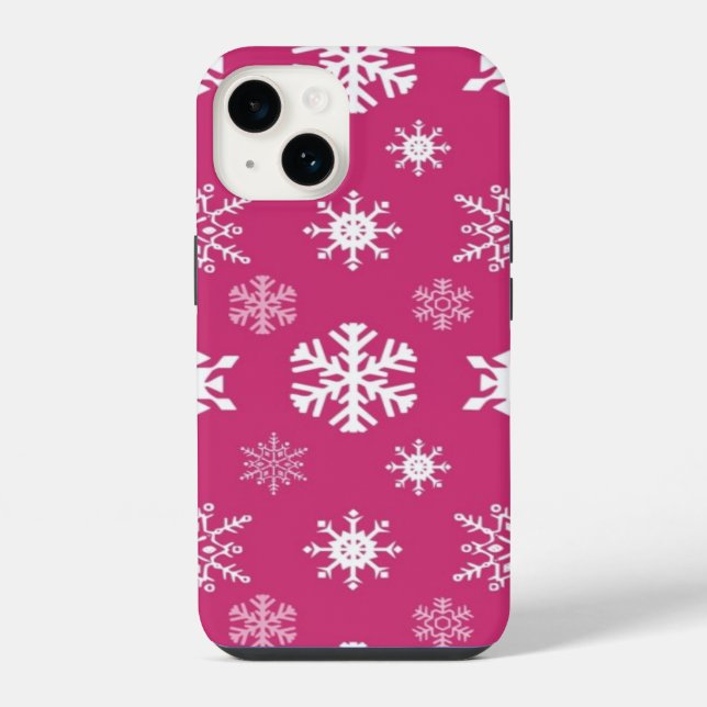 Capa de telefone de flocos de neve (Verso)