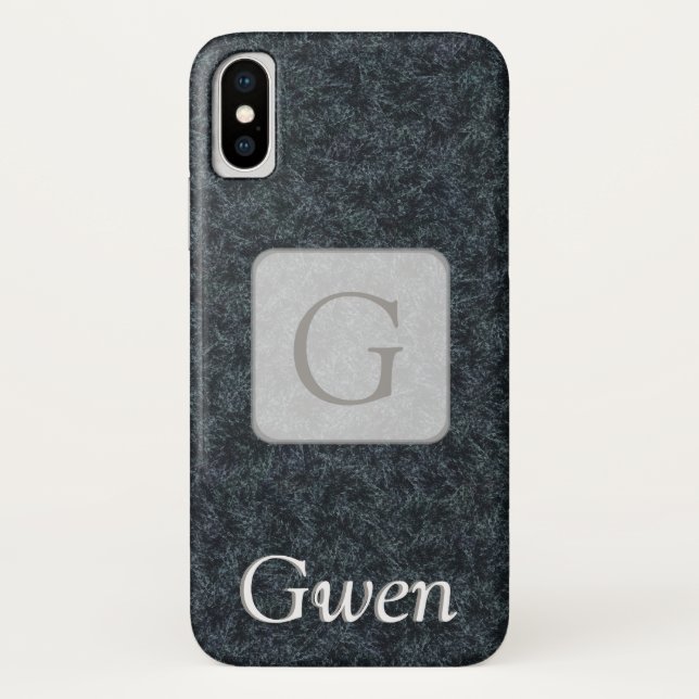 Capa de telefone de flocos de neve escura personal (Verso)