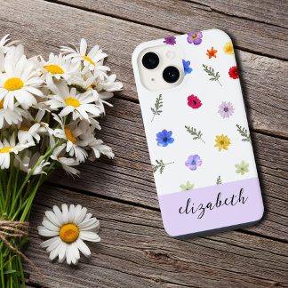 Capa de telefone de Flor Selvagem Personalizada