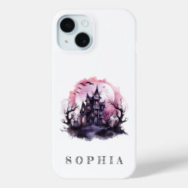 Capa de telefone de Halloween Personalizada, Rosa-