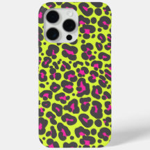 Capa de telefone de Impressão Neon Leopard