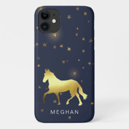 capa de telefone de monograma equestre de estrelas