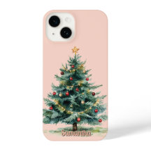 Capa de telefone de Natal estética personalizada