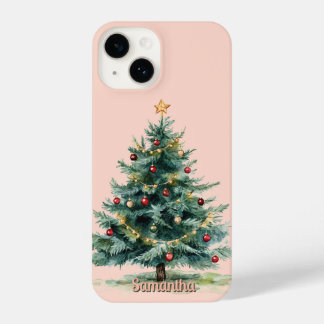 Capa de telefone de Natal estética personalizada