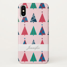 Capa de telefone de Natal Girly Tree