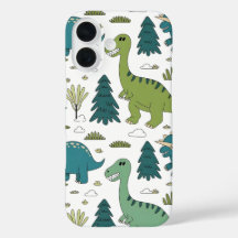 Capa de telefone de Padrão da Floresta Dinossauros