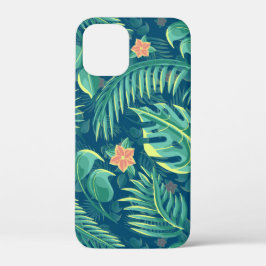 Capa de telefone de padrão de folhagem tropical