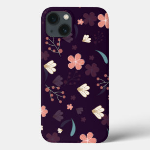 Capa de telefone de padrão floral
