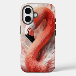 Capa de telefone de penas Flamingo Elegante