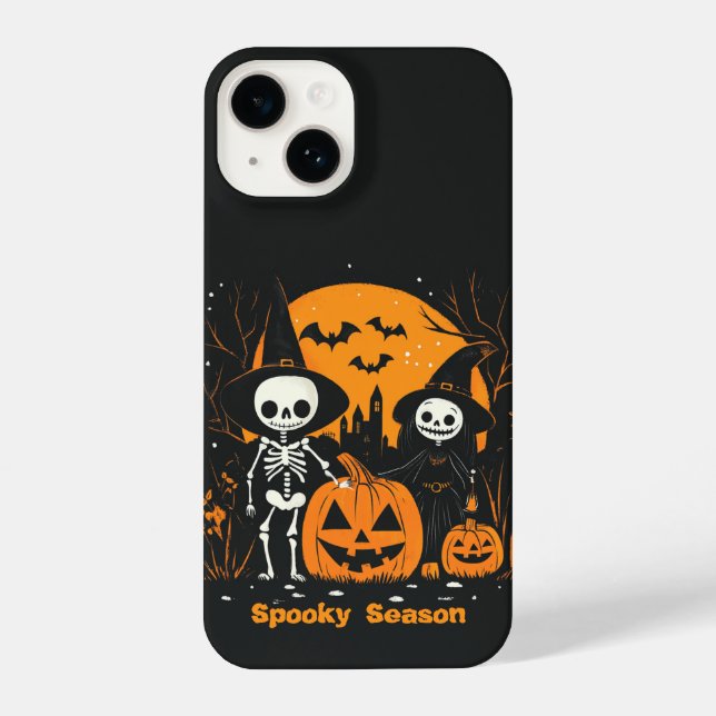 Capa de telefone de Skeleton Halloween (Verso)
